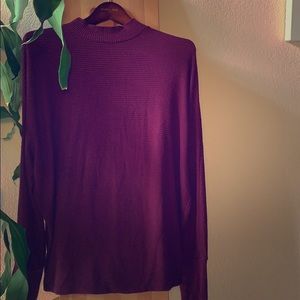 Mock Neck ribbed knit